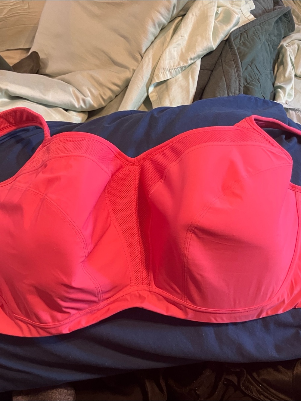 Panache Coral Pink Convertible Sports Bra